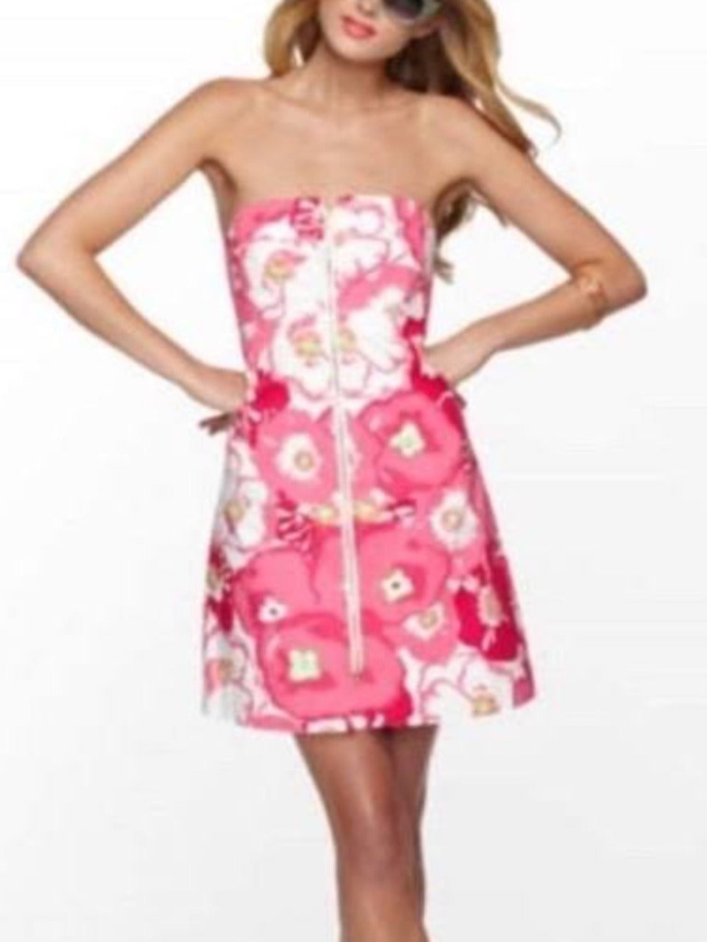 Lilly Pulitzer Wesley Dress Hotty Pink Cherry Begonias - size 6 - NWT - Image 1
