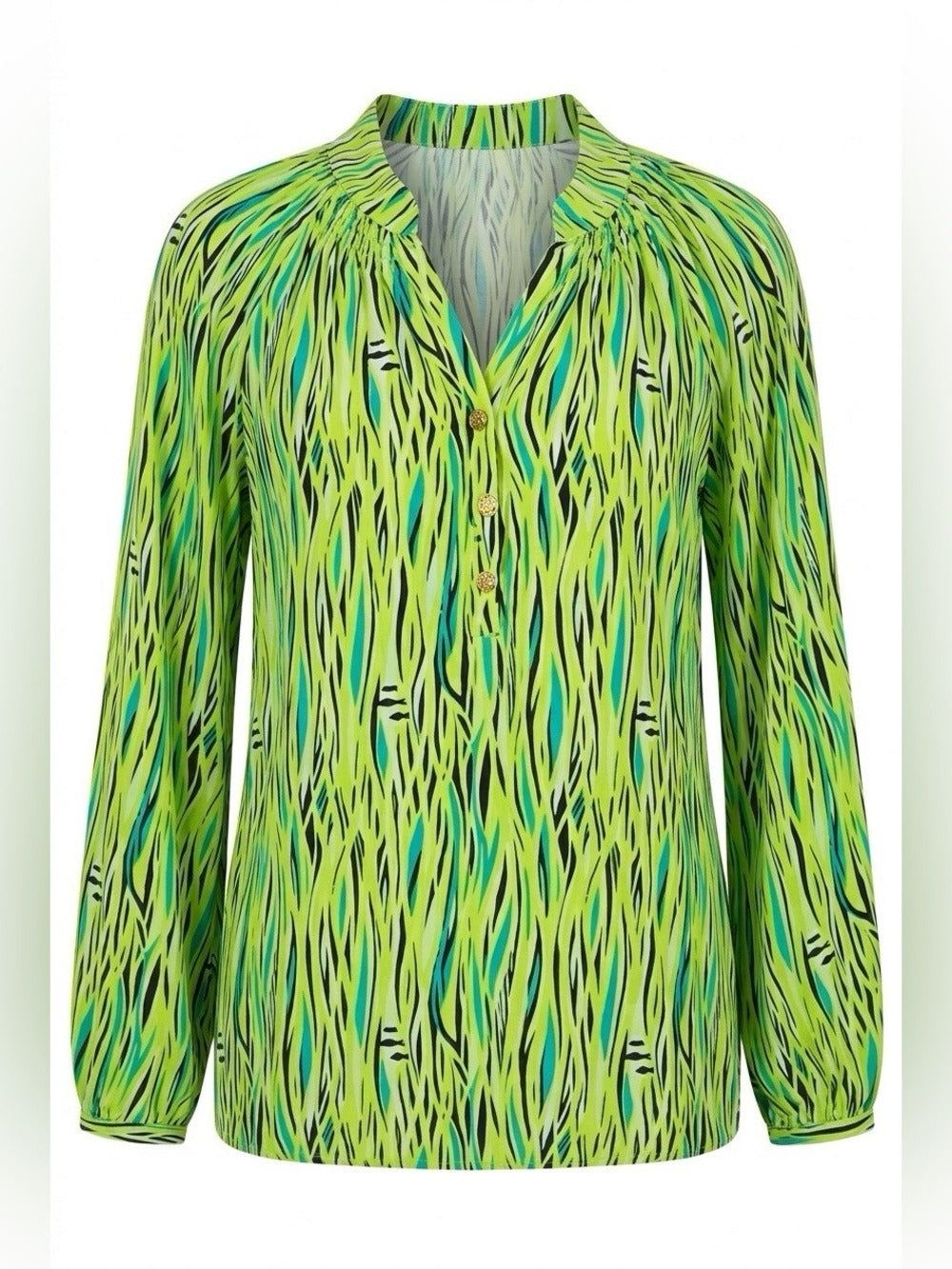 Lilly Pulitzer Elsa 100% silk seaweed fish - size 2 - Image 1