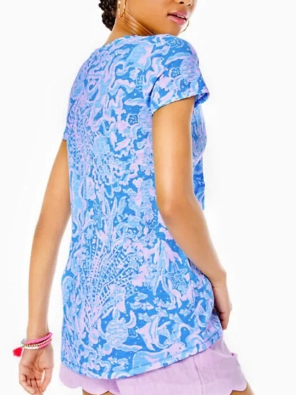 Lilly Pulitzer Etta Scoop-neck Tee - S 🌟 NWT - Image 2