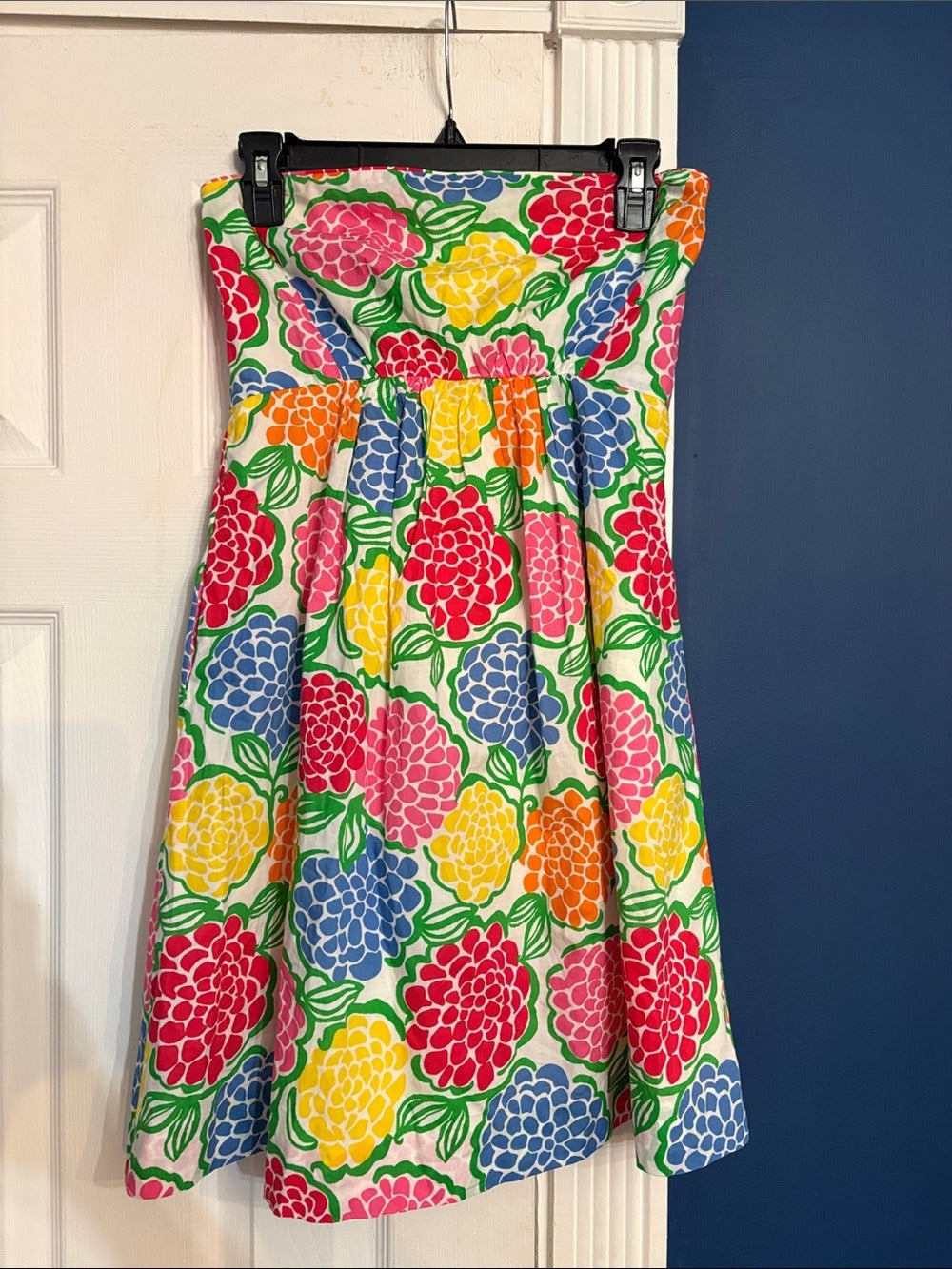 Lilly Pulitzer Wyatt Floral Strapless Dress Minnie Zinny - size 2 - Image 3