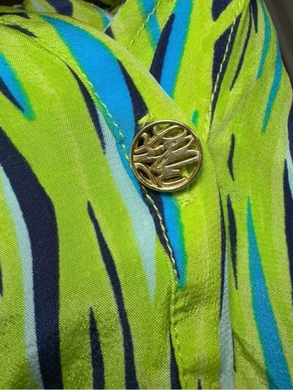 Lilly Pulitzer Elsa 100% silk seaweed fish - size 2 - Image 2