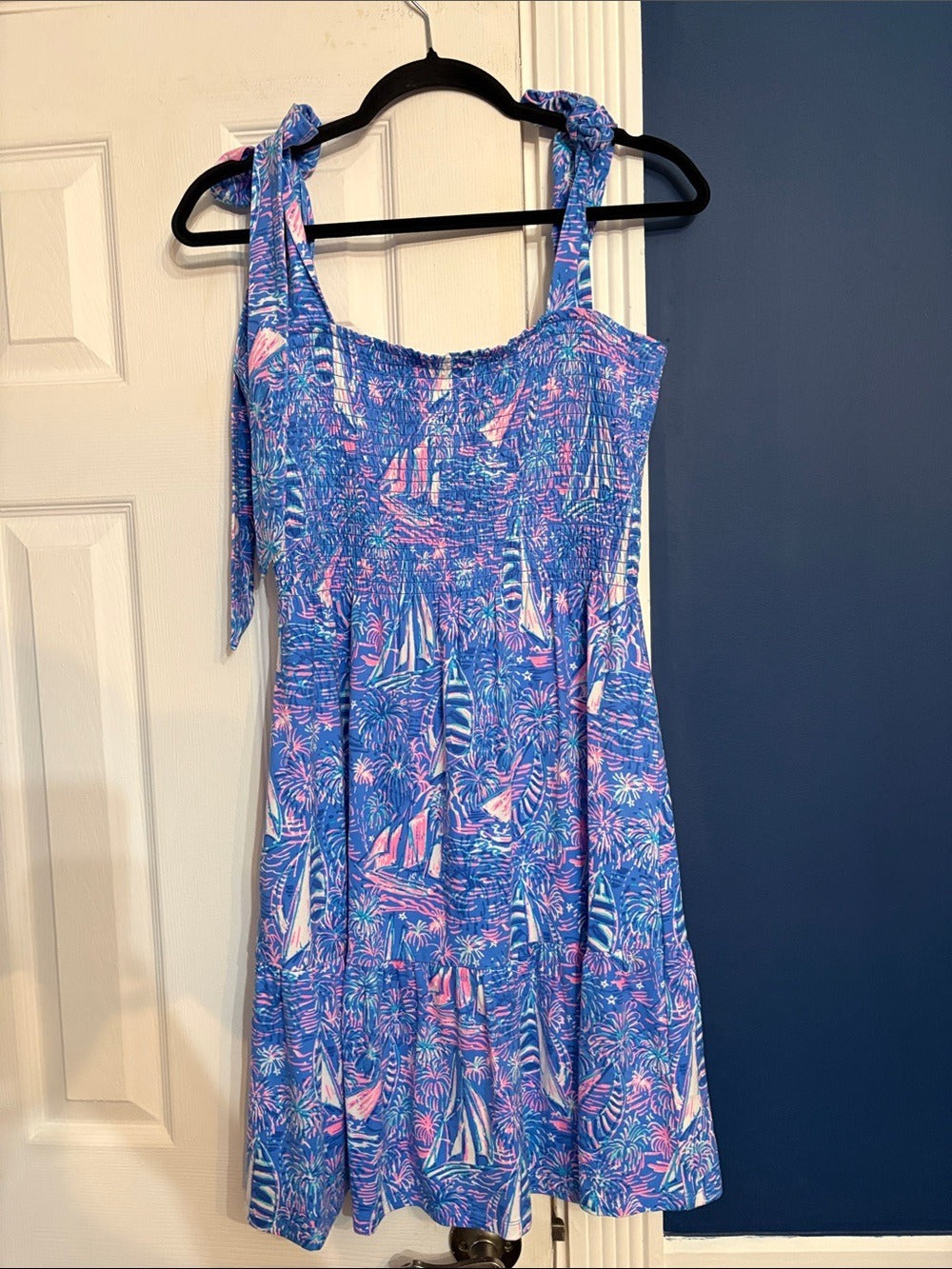 Lilly Pulitzer Kailua Smocked Dress - size L 🌟 - Image 7