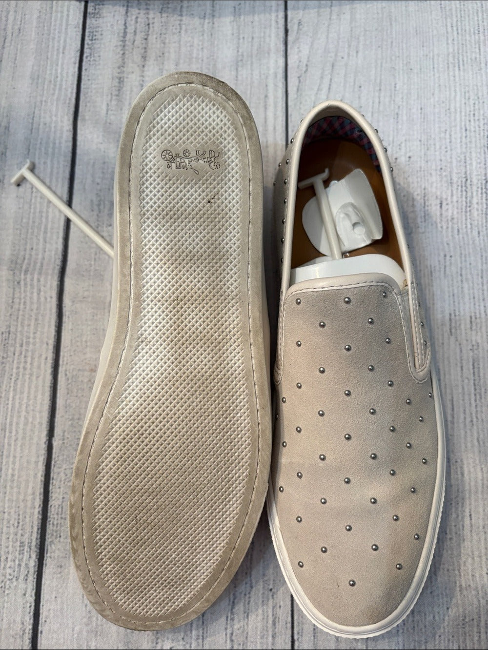 COACH Cameron Studded Suede Leather Flats Slip On Shoes - size 9.5 🌟 - Image 4