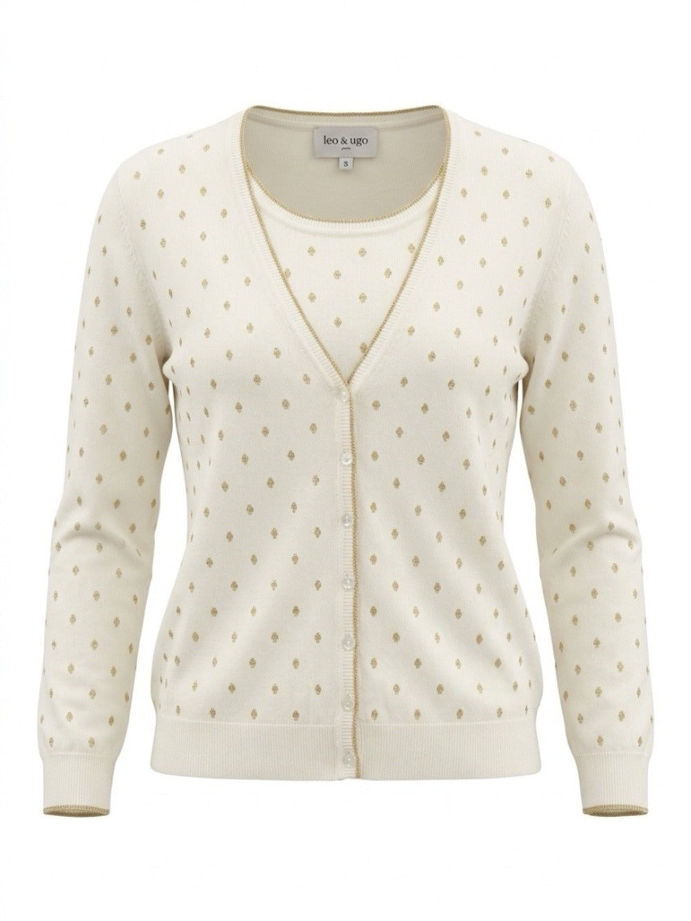 Leo & Ugo cardigan knit set - size 2 (small) 🌟 - Image 1