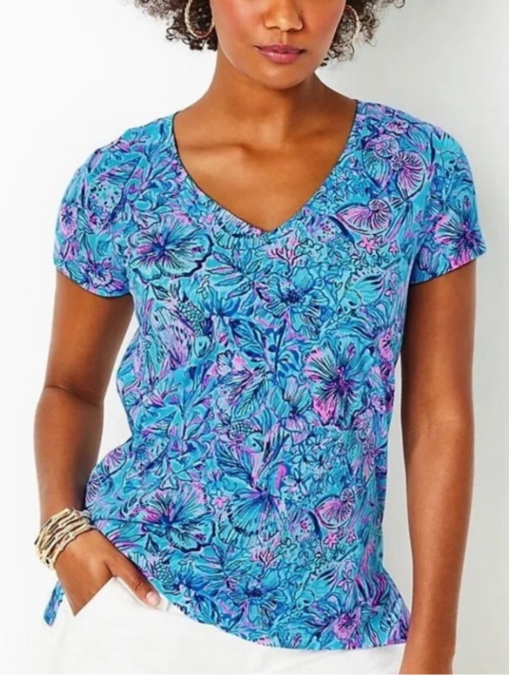 NWT Lilly Pulitzer Meredith Tee - S 🌟 - Image 1