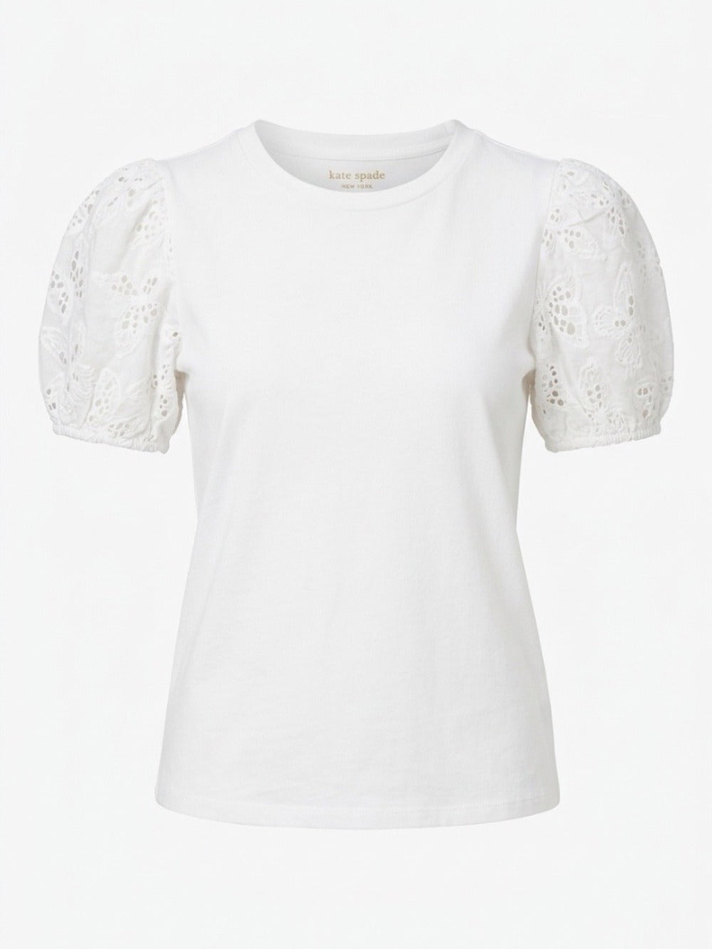 KATE SPADE Butterfly Eyelet crewneck shirt - size small 🌟 - Image 1