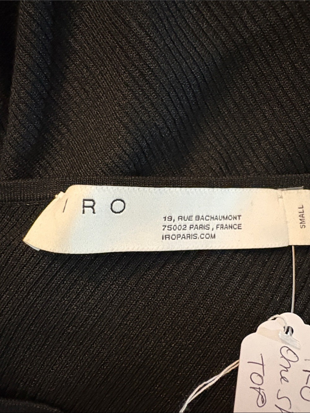 IRO One-Shoulder Viscose Ribbed Top- Small 🌟 - Image 3