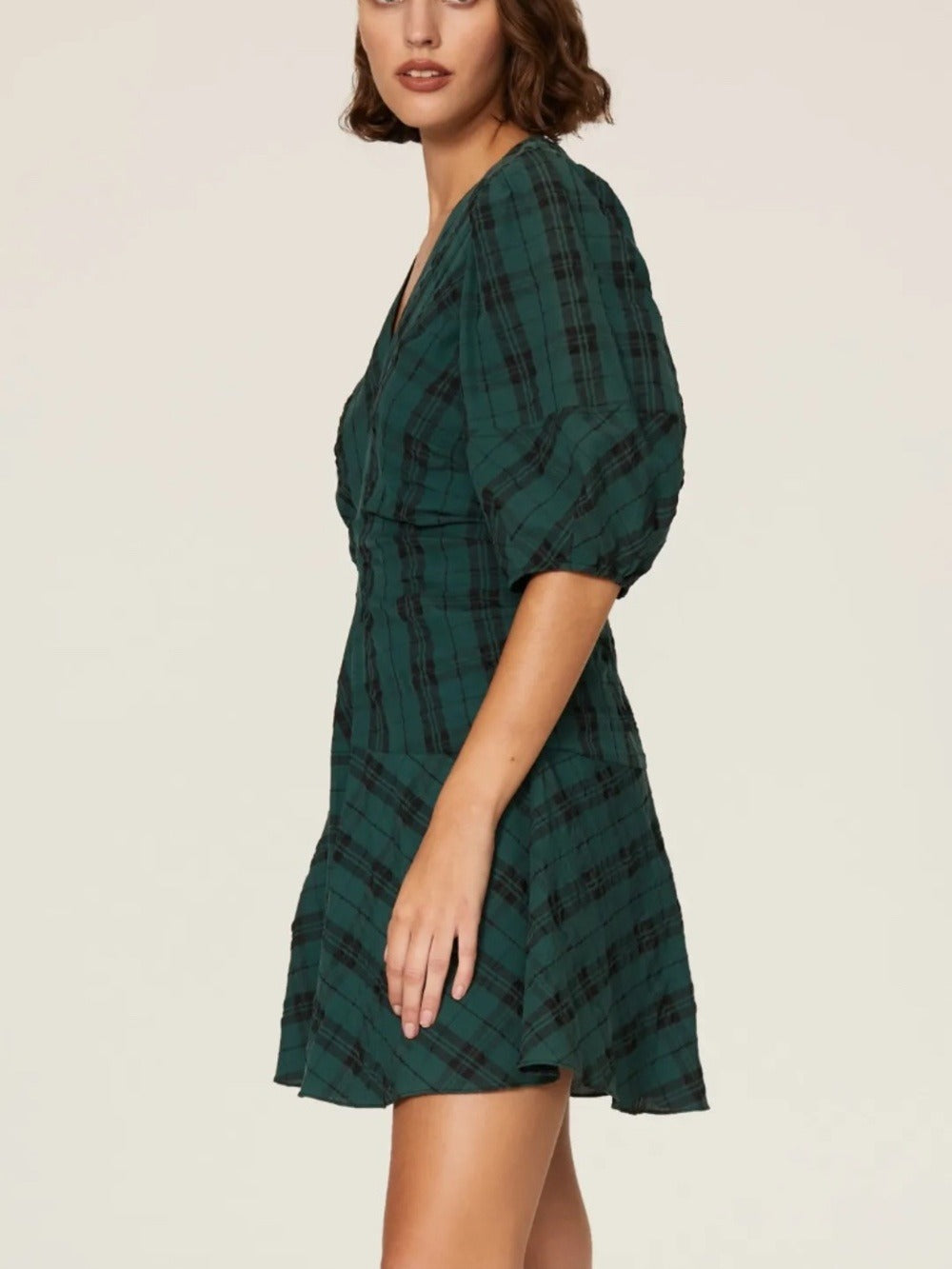 Tanya Taylor Emmaline Plaid Dress - size 4 - Image 4