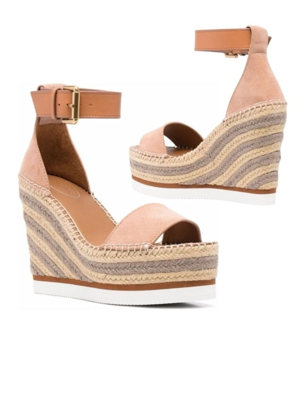 SEE by CHLOÉ Glyn Wedge Espadrille Sandals - 6 🌟 - Image 1