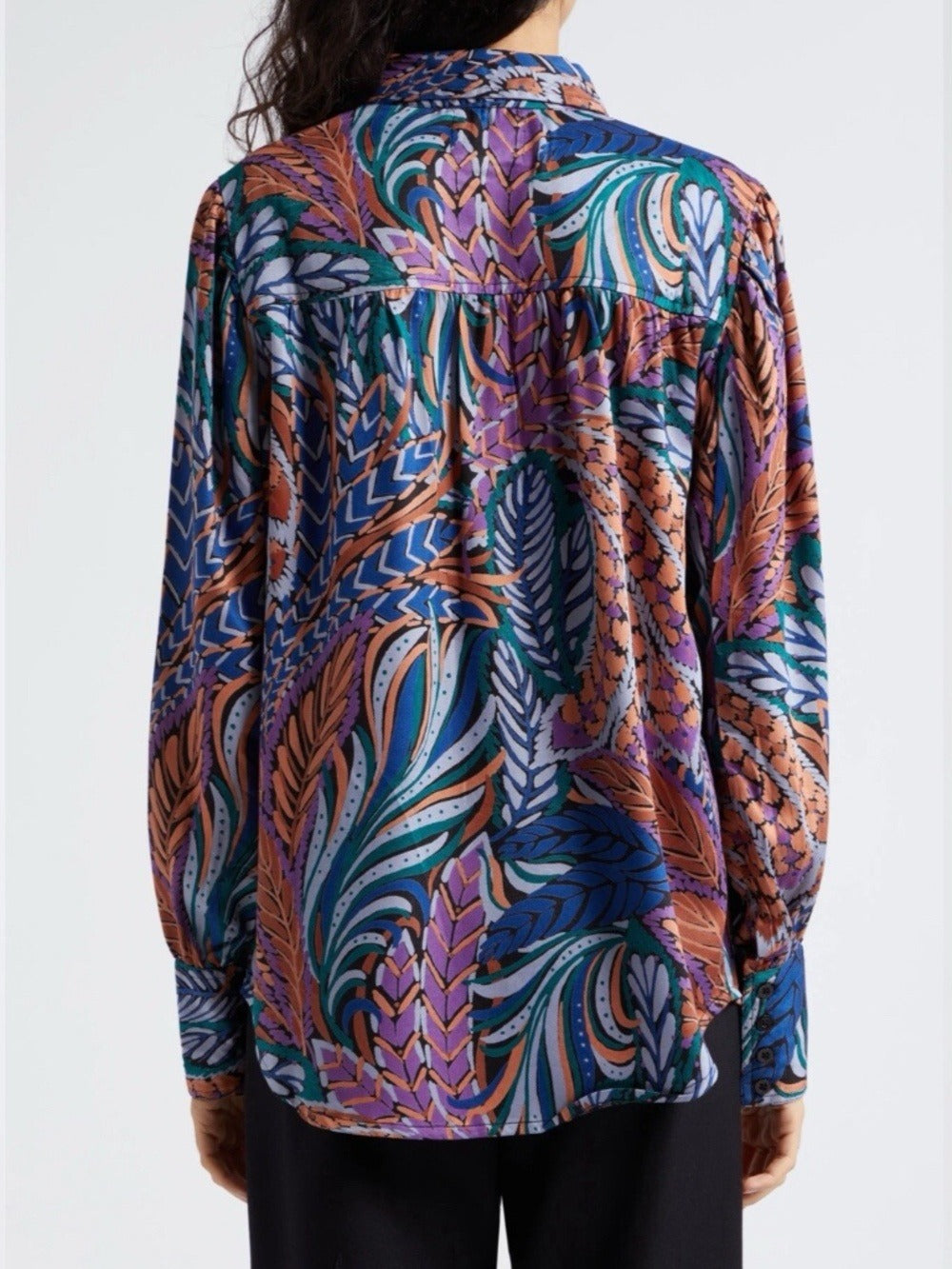 BANJANAN Cora stunning botanical print button down shirt - size XS NWT 🌟 - Image 4