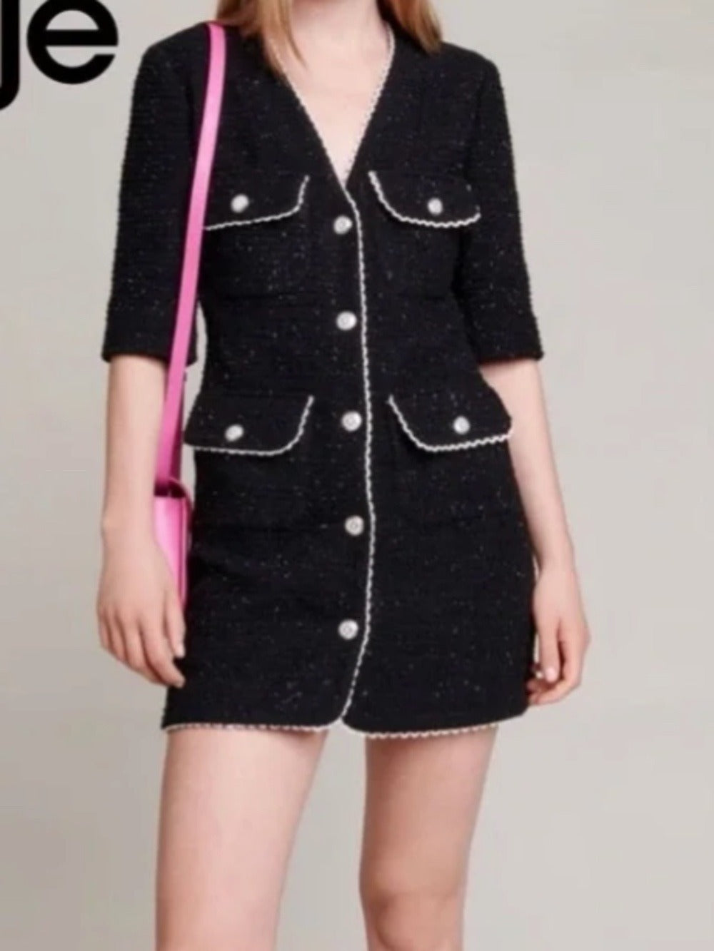 Maje Ritoseau Bouclé Tweed Dress - M (US 6) 🌟 - Image 1