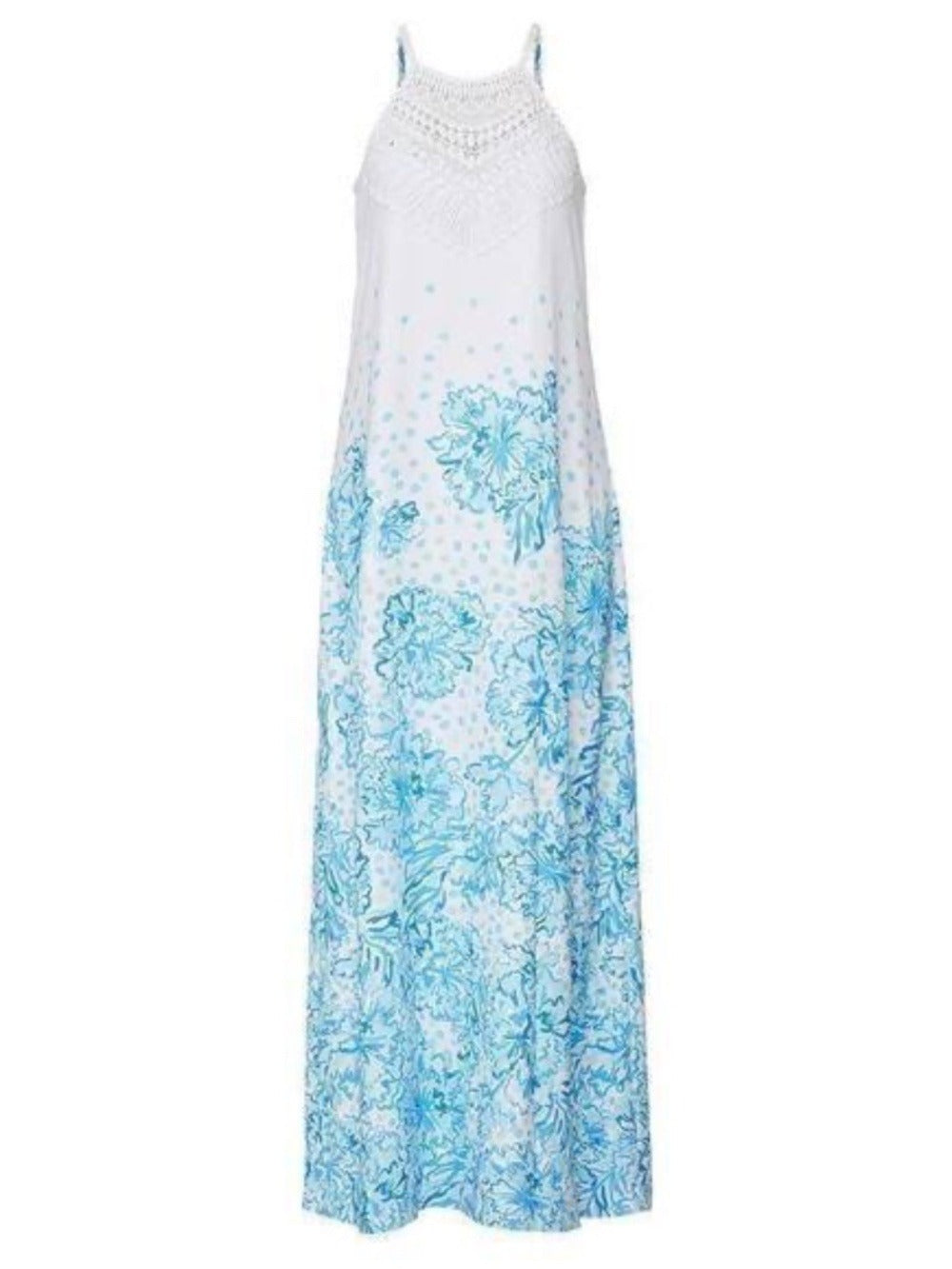 Lilly Pulitzer Pearl Soft Maxi Resort White/ Karma Camellia - size 4 - Image 1