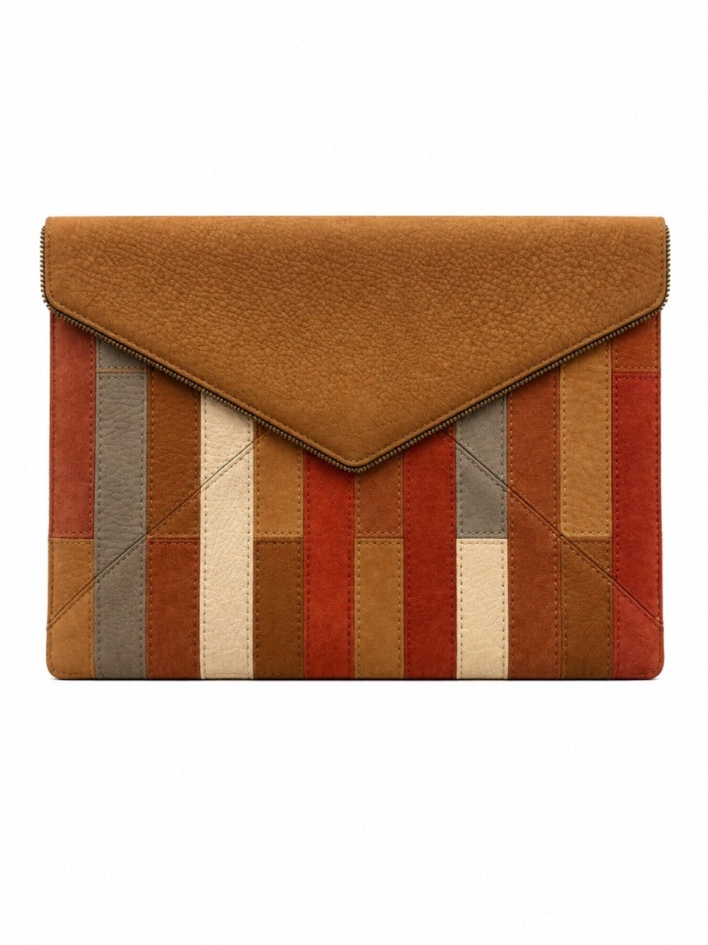 Rebecca Minkoff Leo Patchwork Leather Clutch 🌟 - Image 1