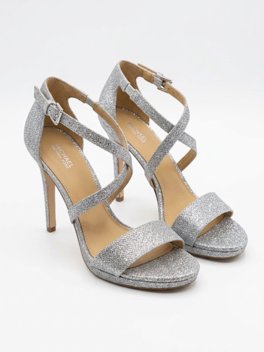Michael Kors Stassi Platform Glitter Sandals - size 8.5 NEW 🌟 - Image 1