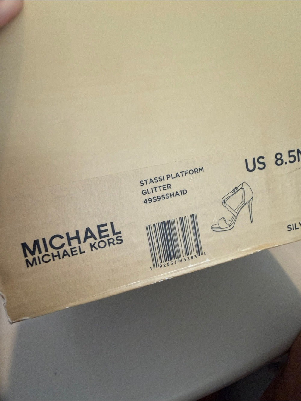 Michael Kors Stassi Platform Glitter Sandals - size 8.5 NEW 🌟 - Image 3