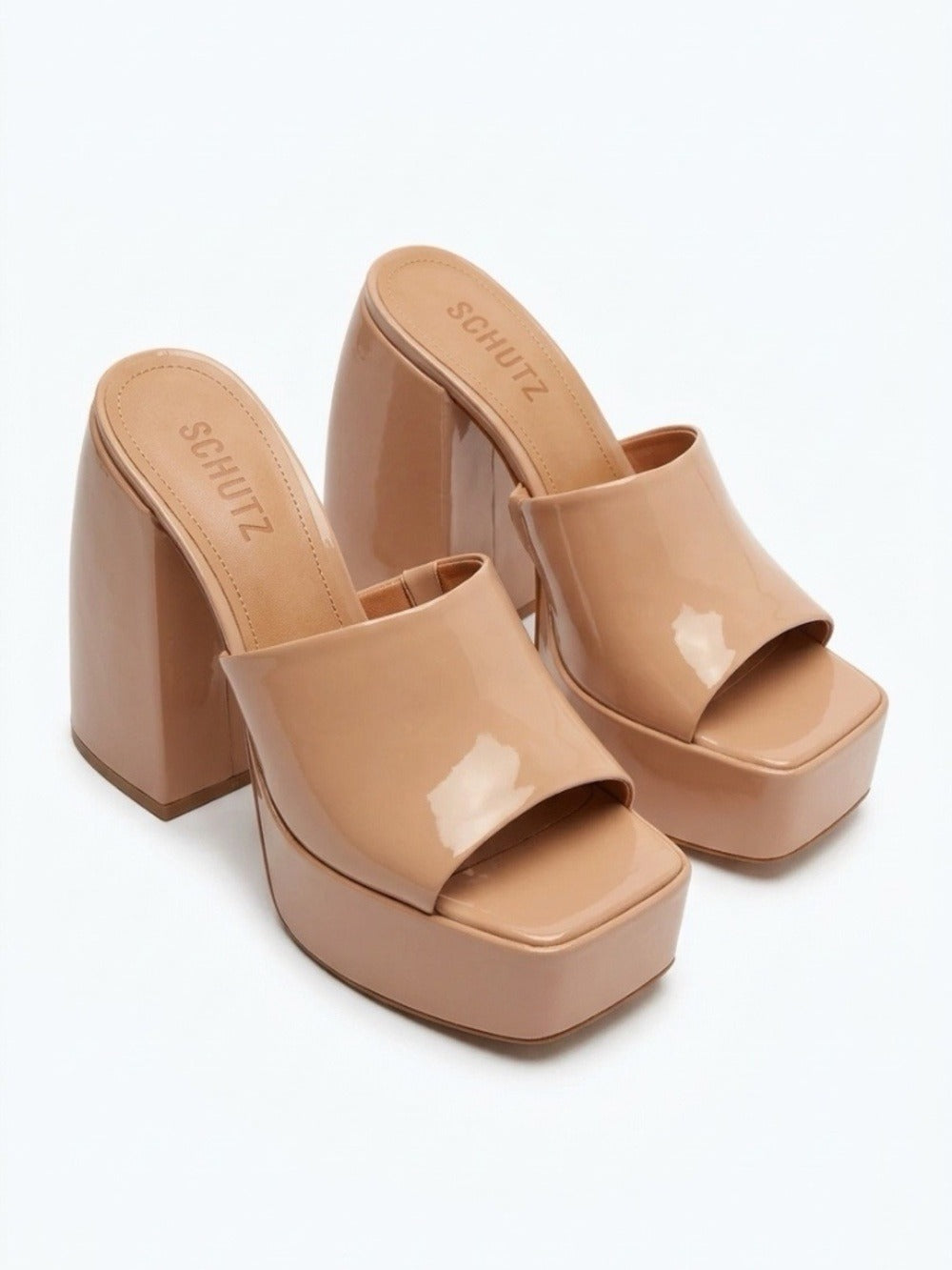 Schutz Aretha Patent Leather Platform Sandals - size 8 🌟 - Image 1