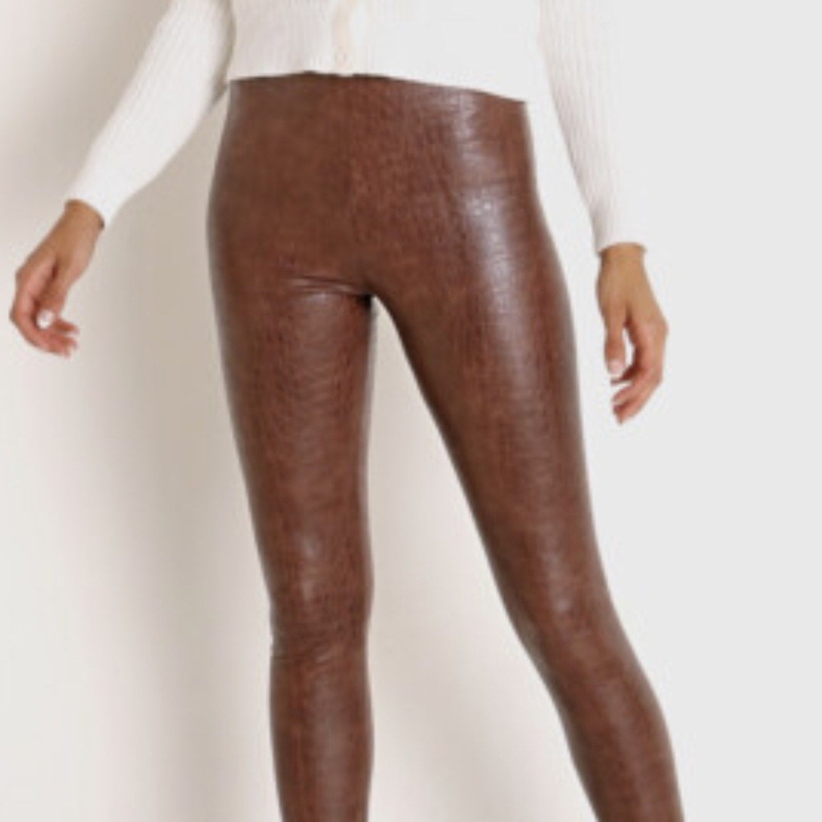 NWT Commando Faux Leather Animal Legging Croc - size M
