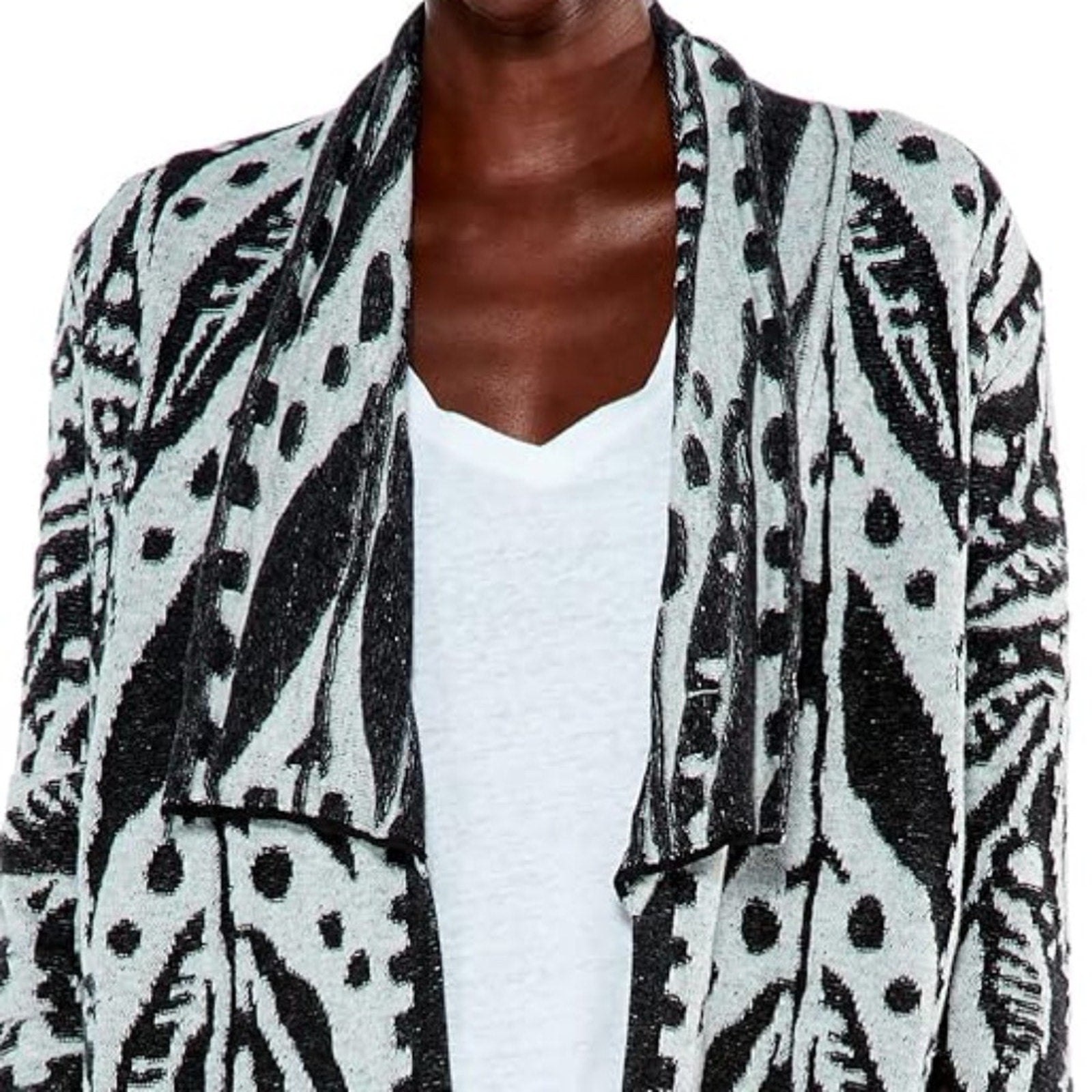 NWT Nic + Zoe Women's Black Here & There Cardigan Sweater - size XL