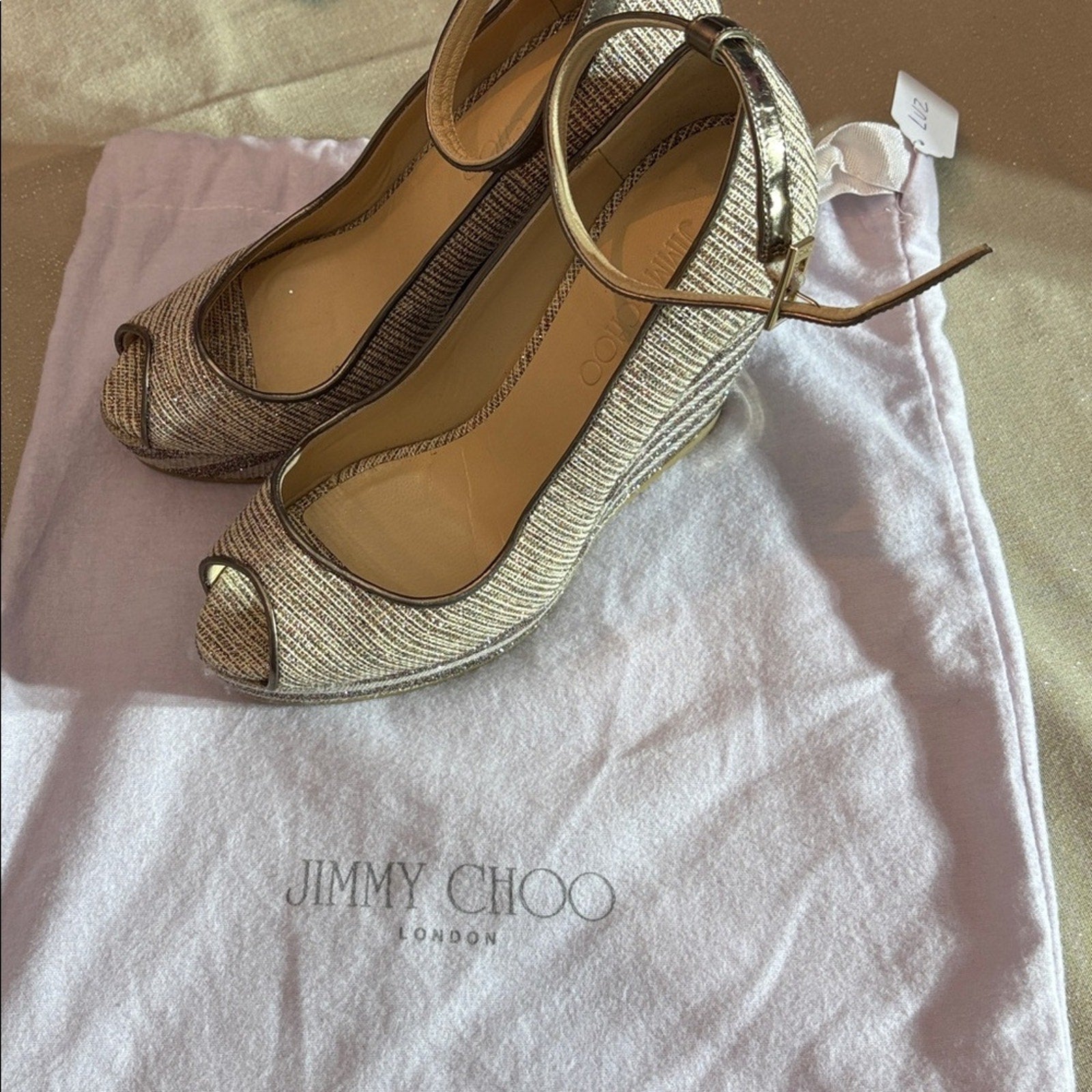 NEW Jimmy Choo Pacific Wedge - 37 1/2 (7.5)