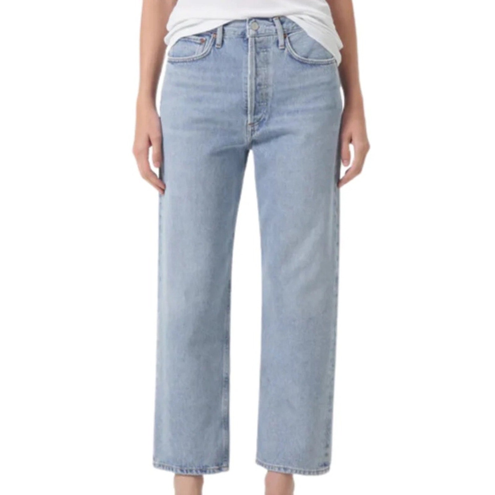 NWT Agolde 90's Mid Rise Crop Jeans - Replica Clean - size 31