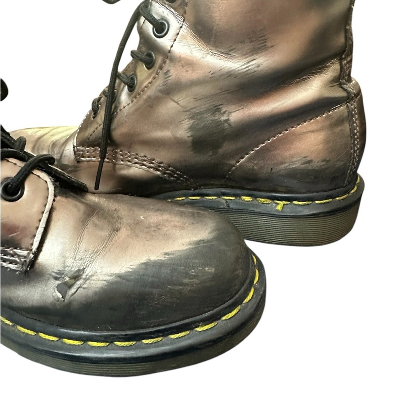 Dr. Marten 1460 Metallic Lace Up Boots - 9