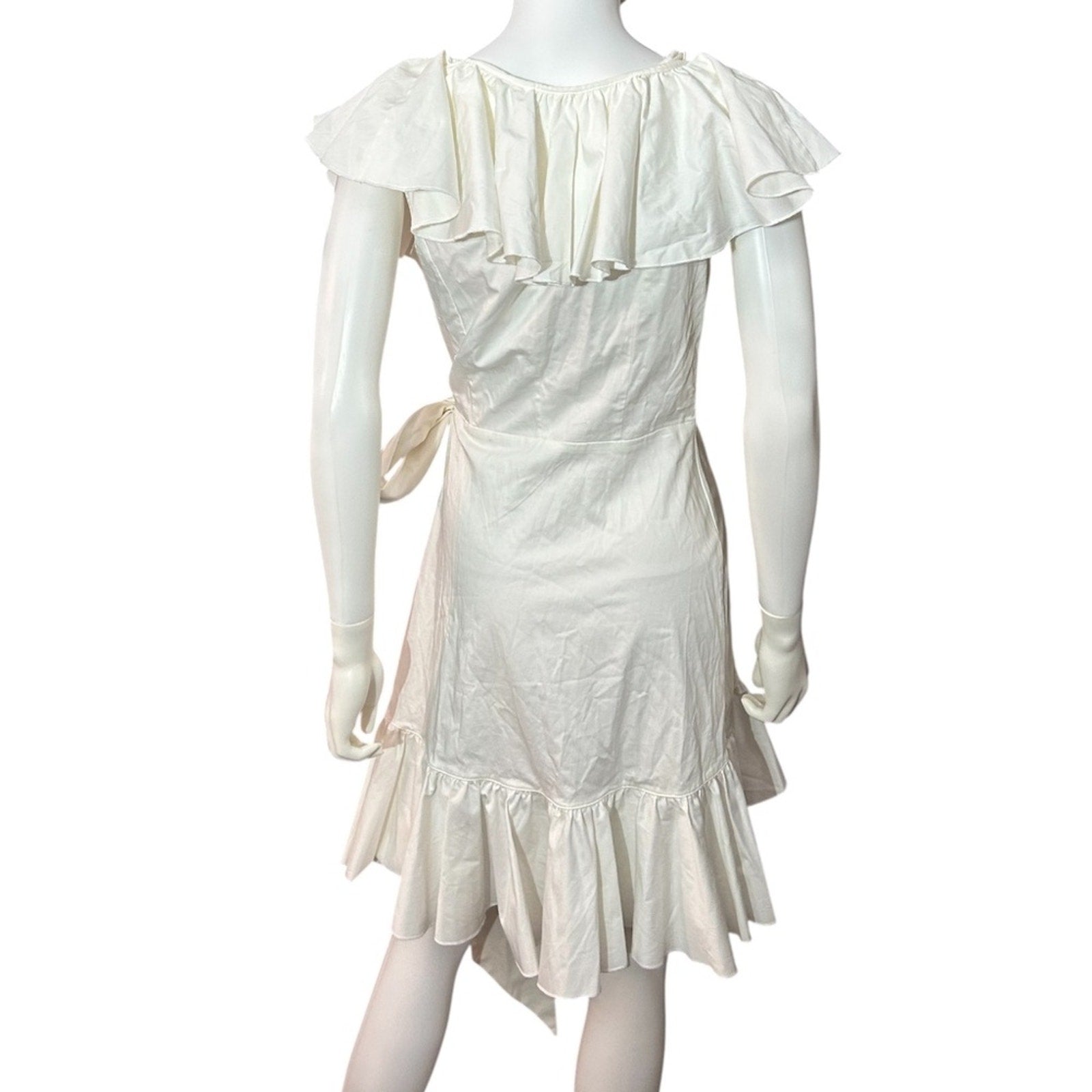 Isabel Garcia Anthropologie wrap ruffle dress - size small