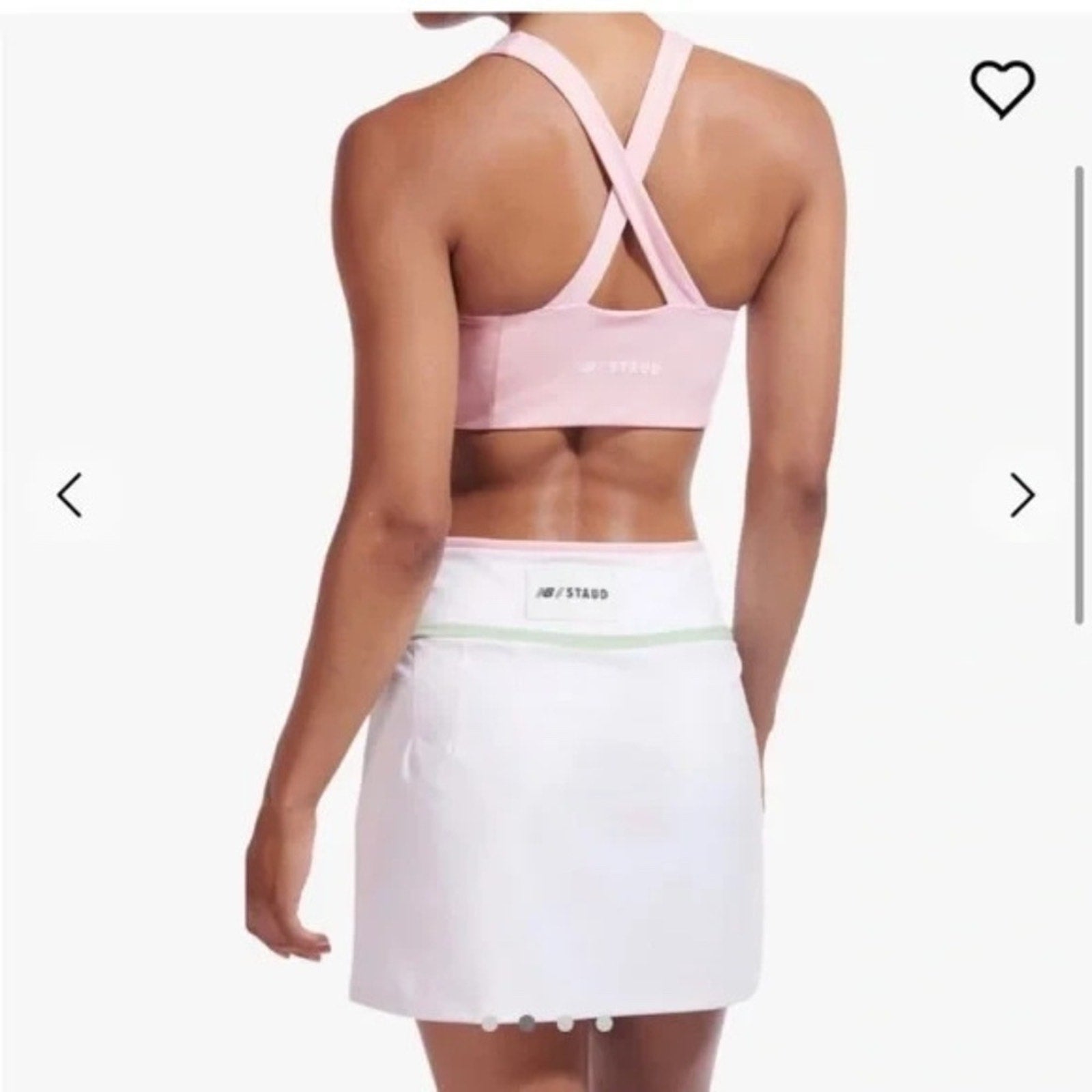 STAUD New Balance X Tennis pickleball golf WHITE skirt skort - size small