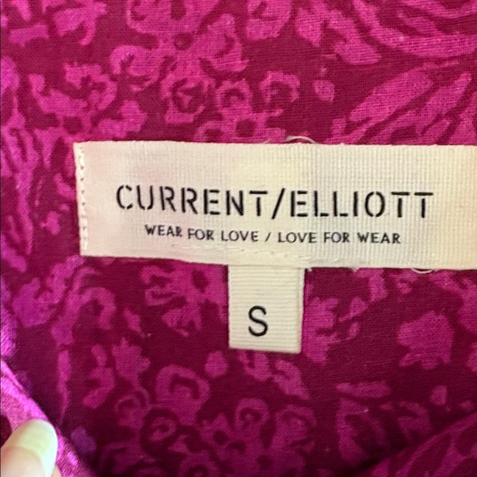 NEW Current Elliott The Prairie Shirt in Pink - size small