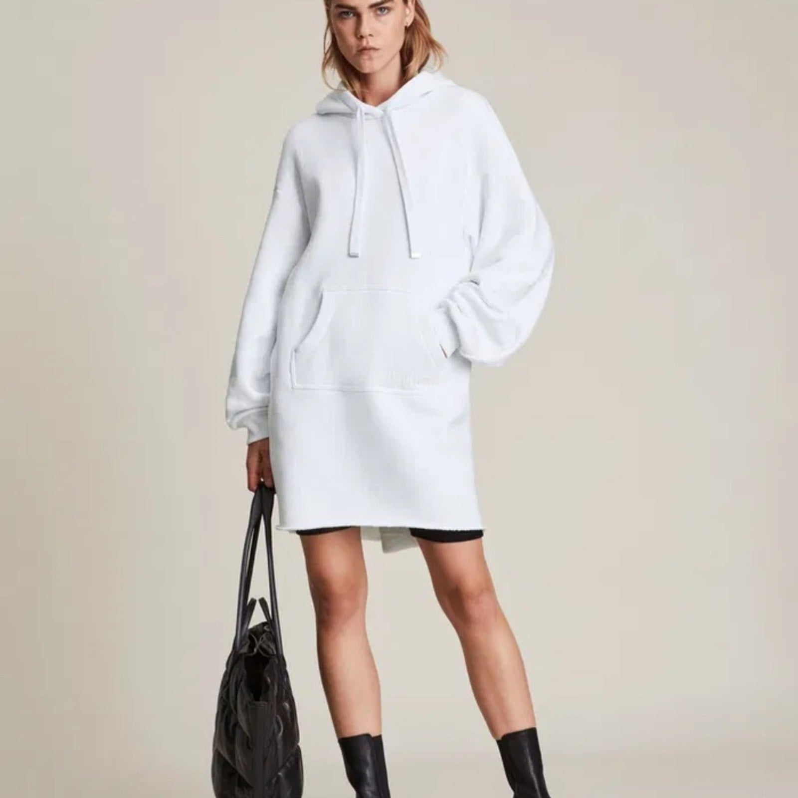 ALLSAINTS Lila Mini Hoodie Dress - size small