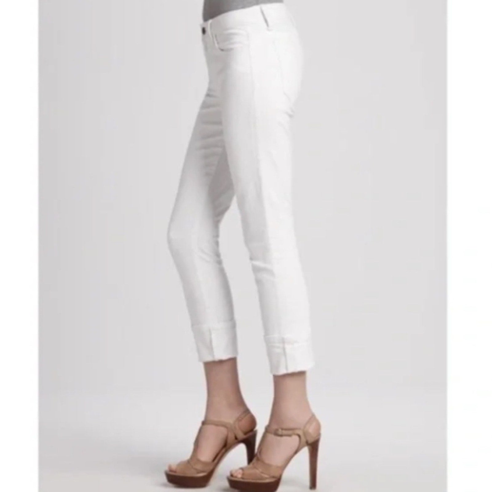 Joe’s Jeans Clean Cuffed White Cropped - 27