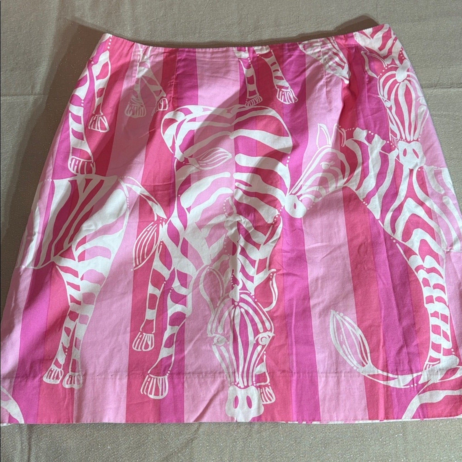 Lilly Pulitzer Zebra Stripe Mini Skirt - size 6