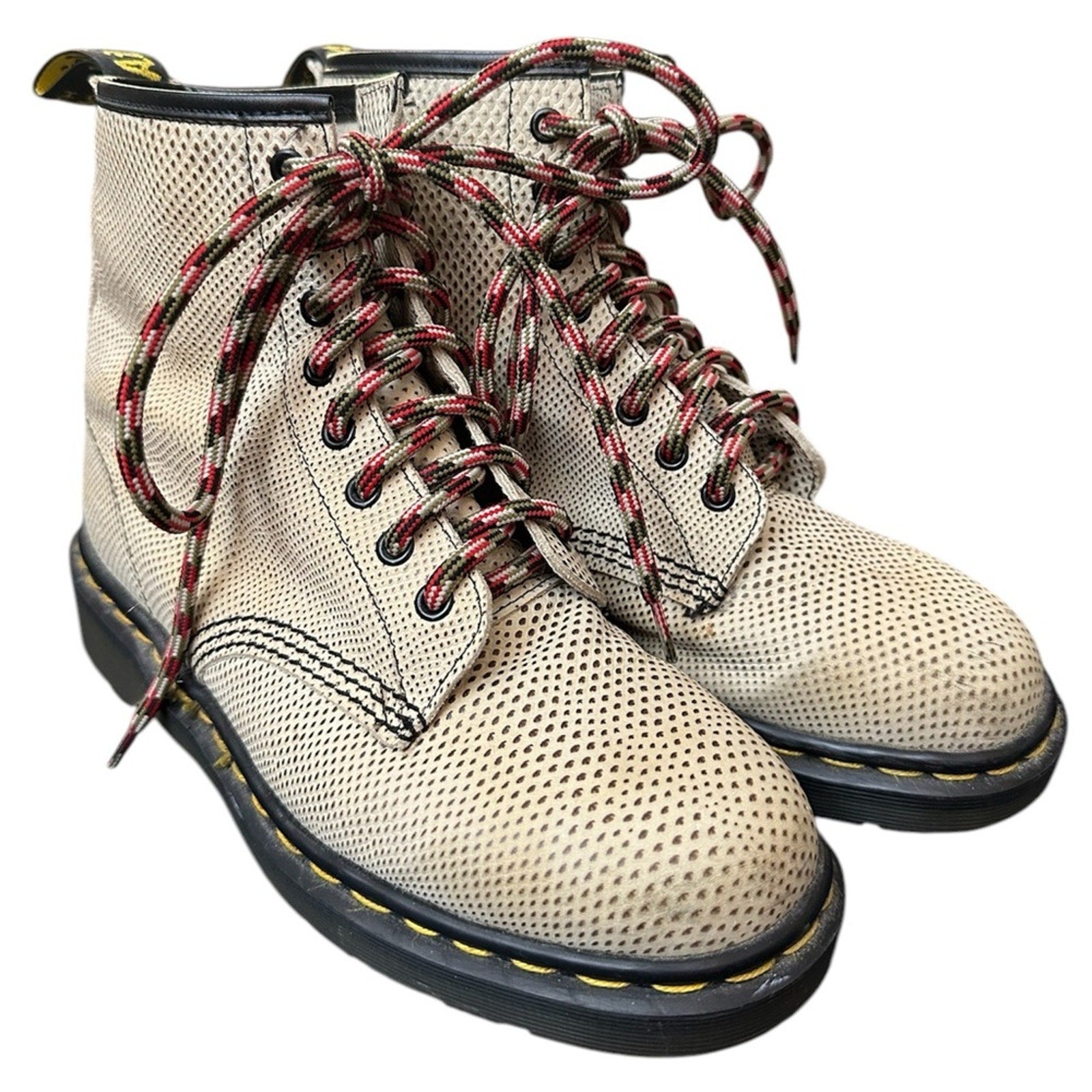 RARE Dr Martens 1460 Beige Snake Made in England - 9