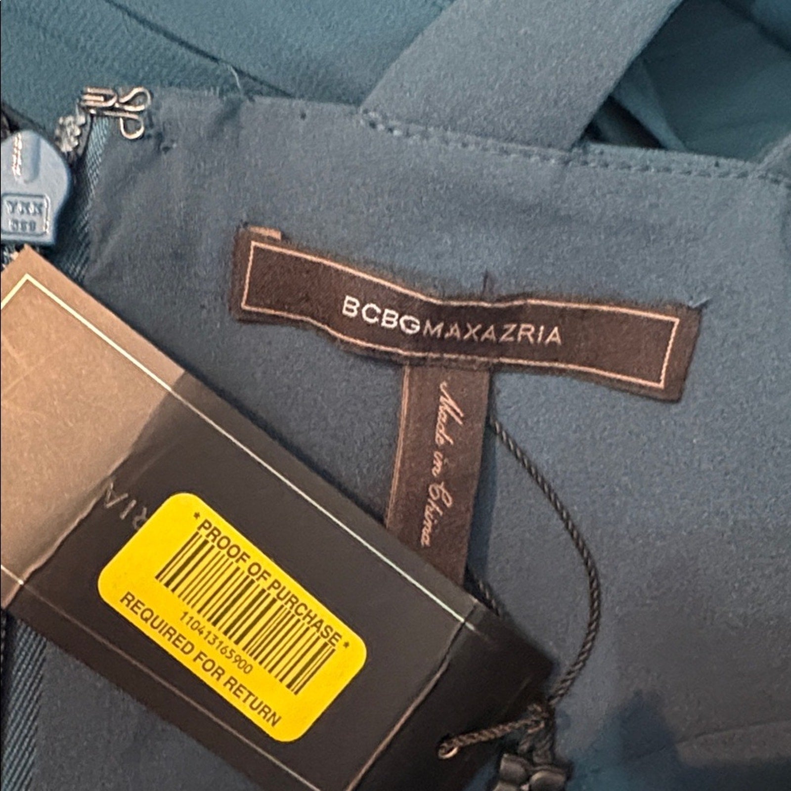 NWT BCBG Tenzin Dark teal Mini Dress - 0