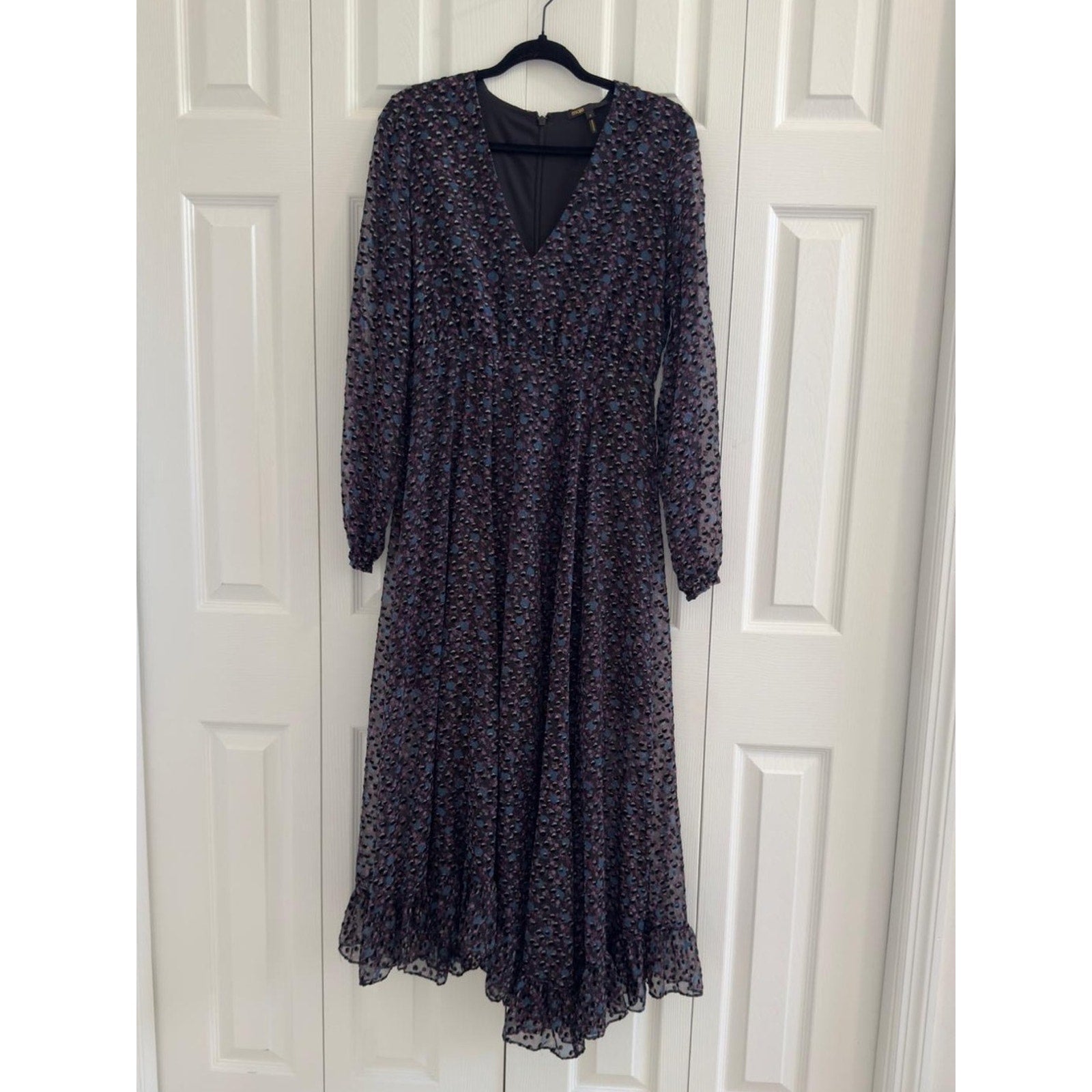 Maje Asymmetric long-sleeve Midi Dress - 3 (L) 🌟