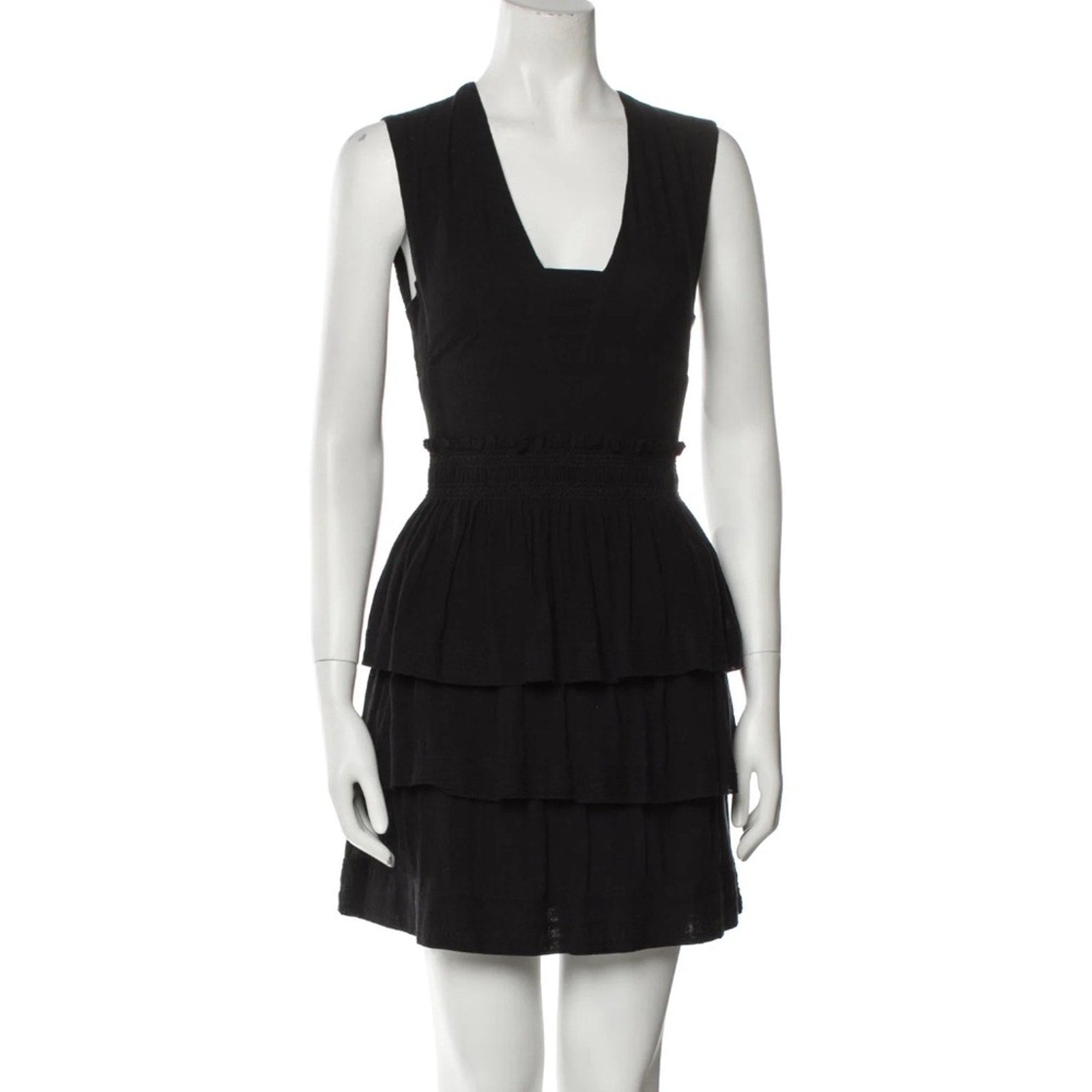 Étoile Isabel Marant V-Neck Mini Dress - Size: XS - US2 - FR34
