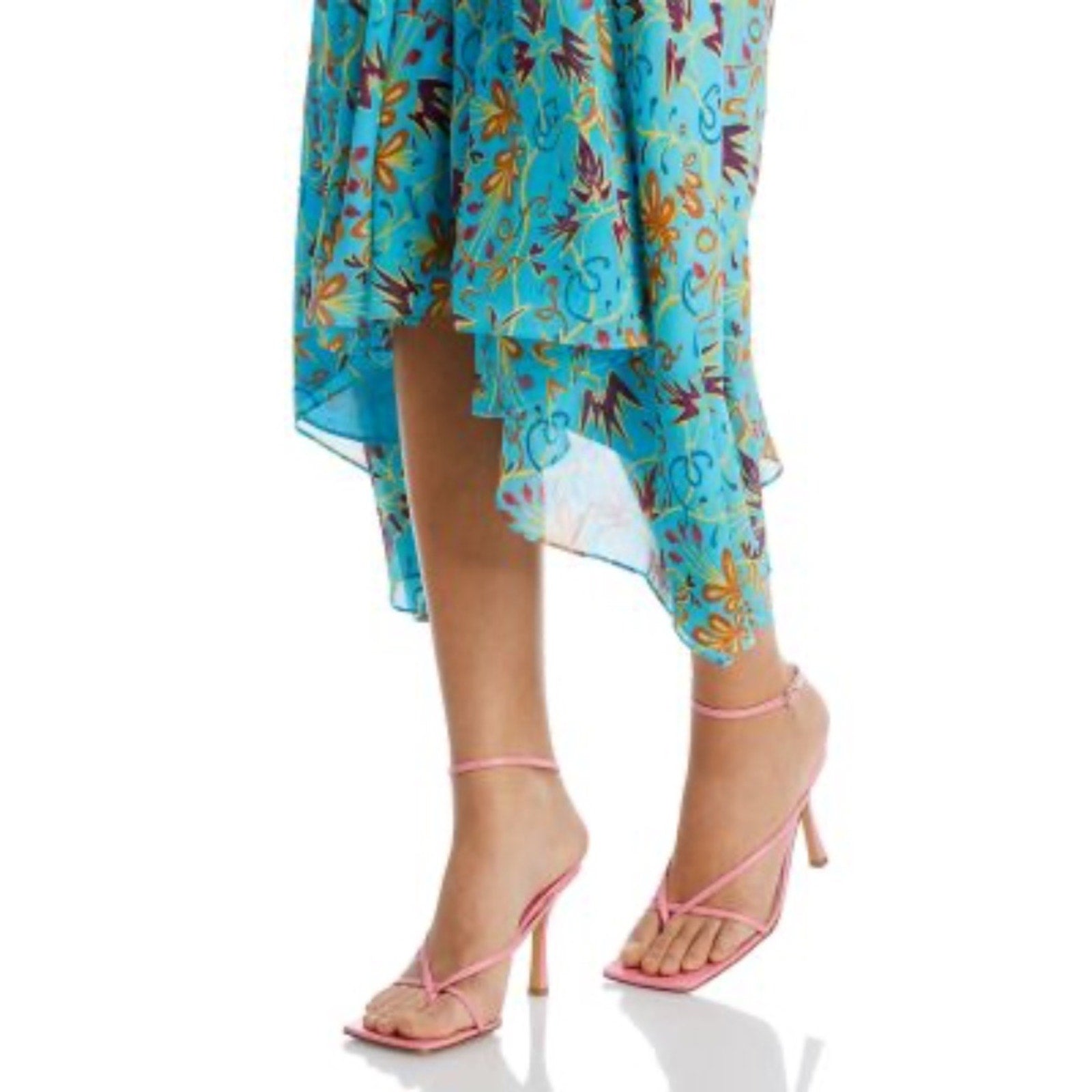 A.L.C. Violet Silk Halter Midi Dress- size 0 - NEW