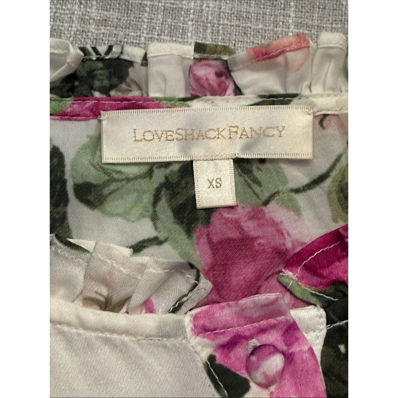 LoveShackFancy Cristabel Floral Silk Matte-Satin dress - XS 🌟