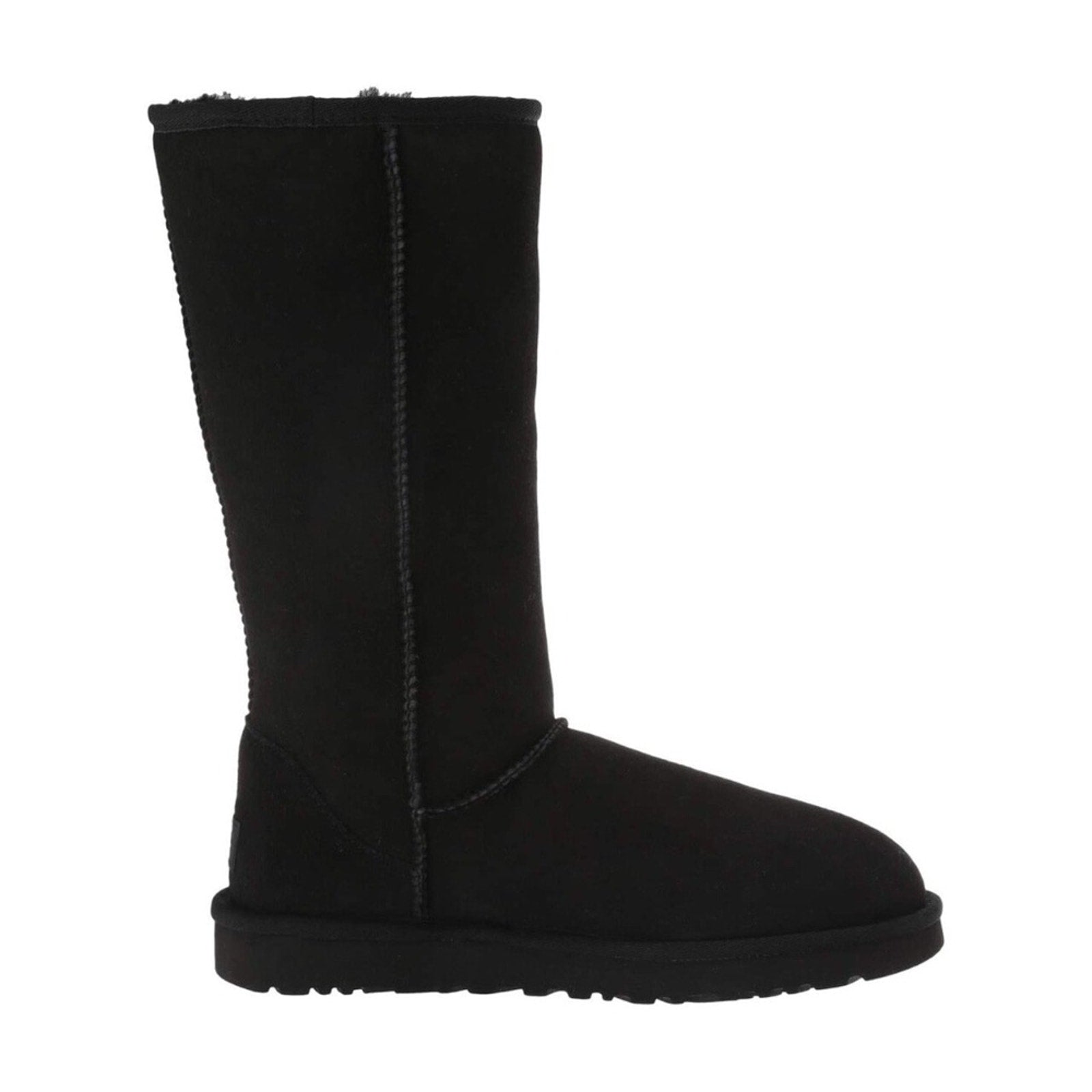 NEW UGG Classic Tall II 2 Black Water-resistant Suede Sheepskin - Size 9