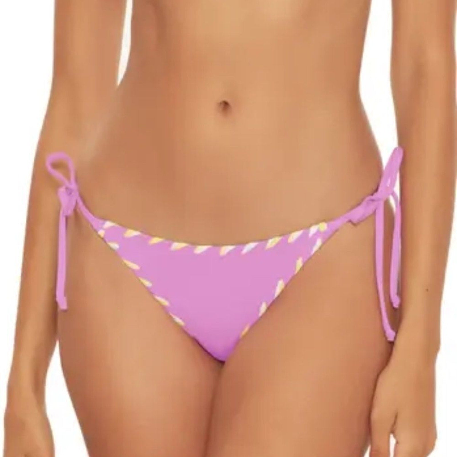 NWT Camille Side Tie Reversible Bikini Bottoms BECCA - size M