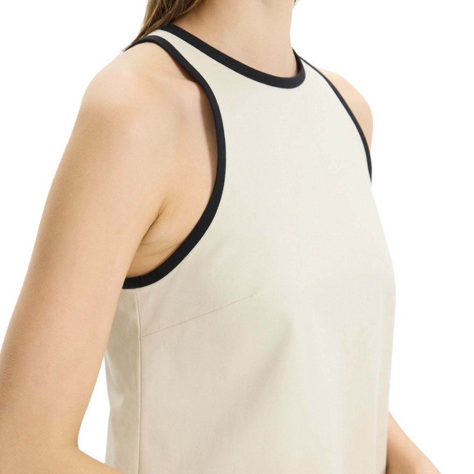 NEW Theory Contrast Trim Shift Dress - size 10