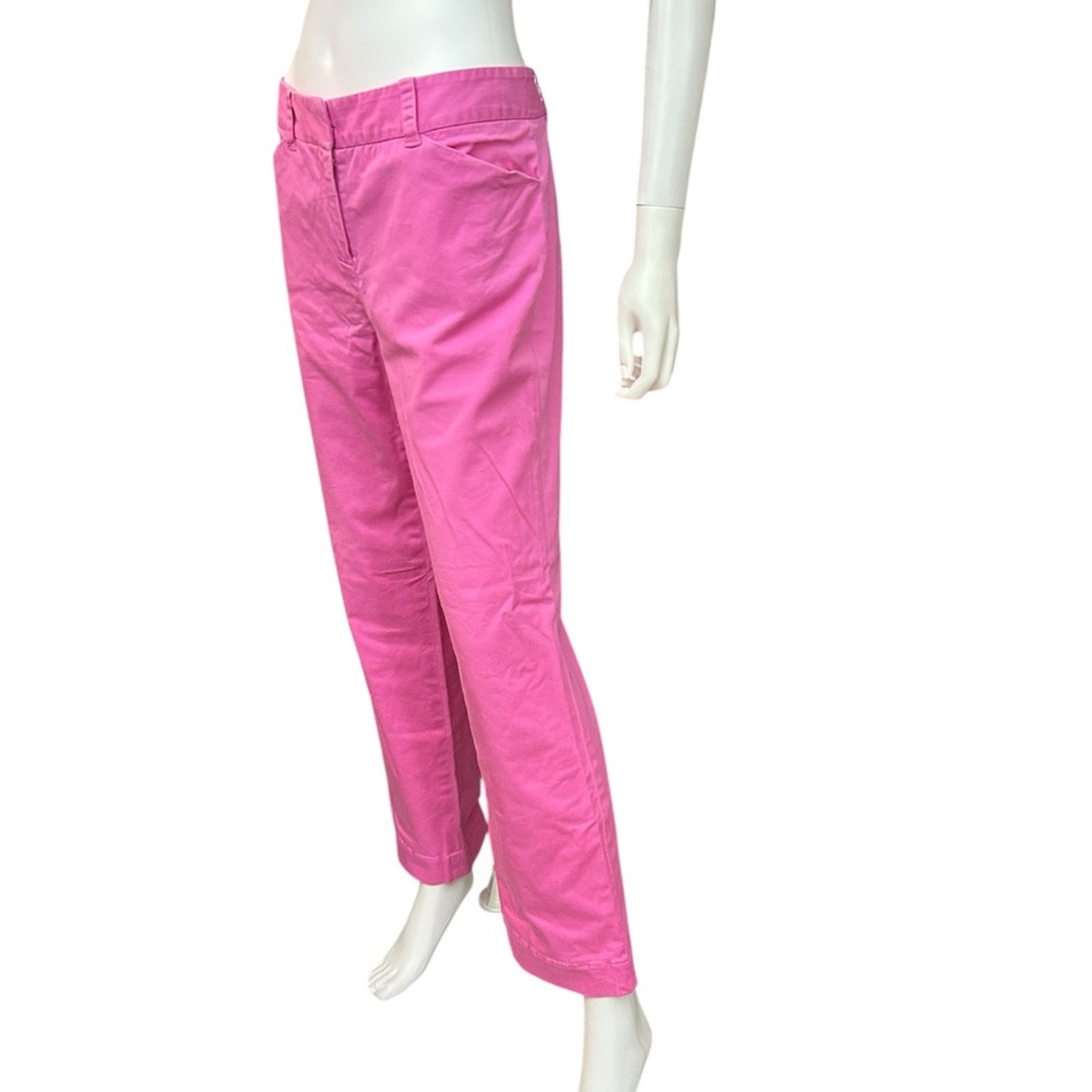 Vintage Lilly Pulitzer pink white label Capri Pants Women's Size -10