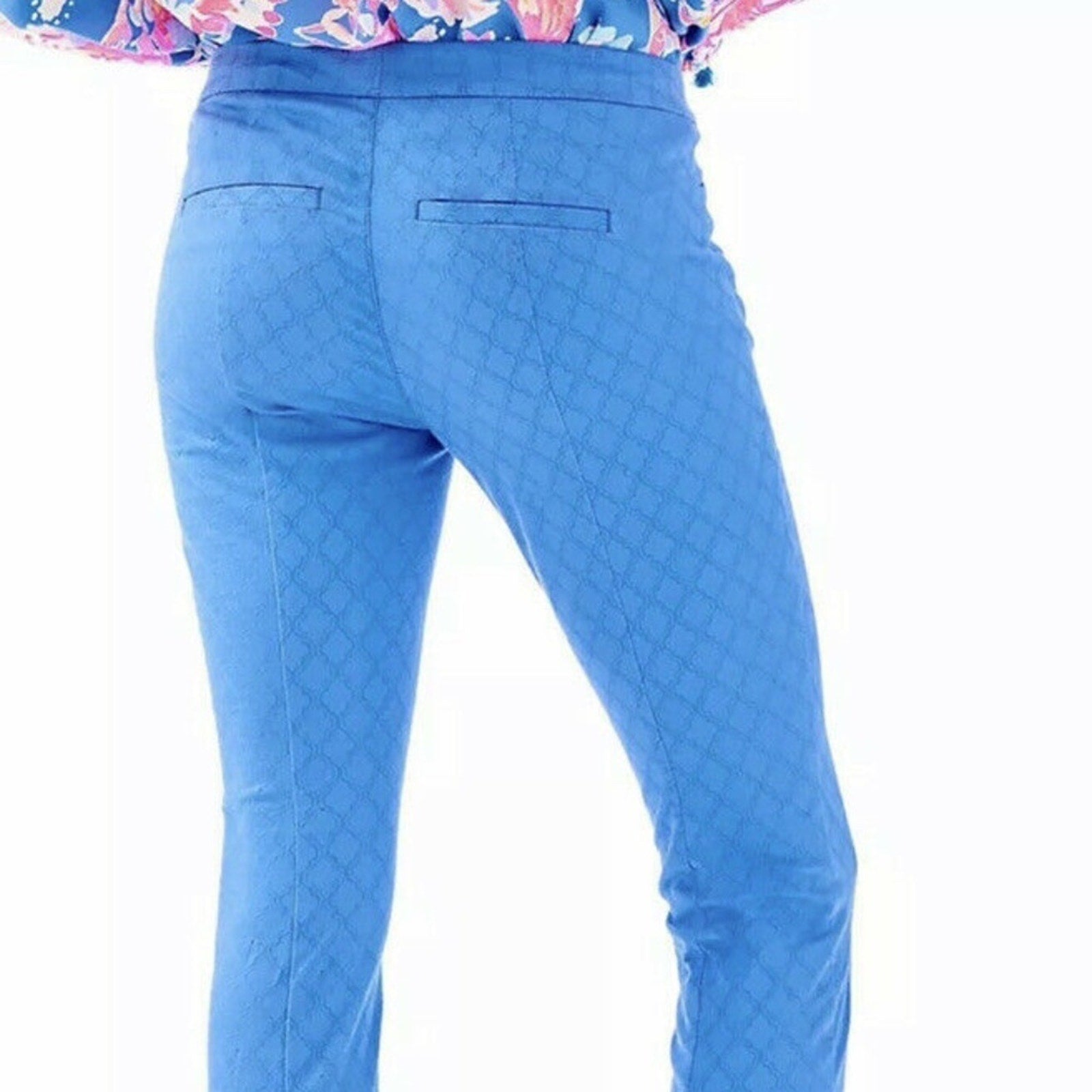 Lilly Pulitzer Kelly Skinny Ankle pant in Bennet blue -size 4