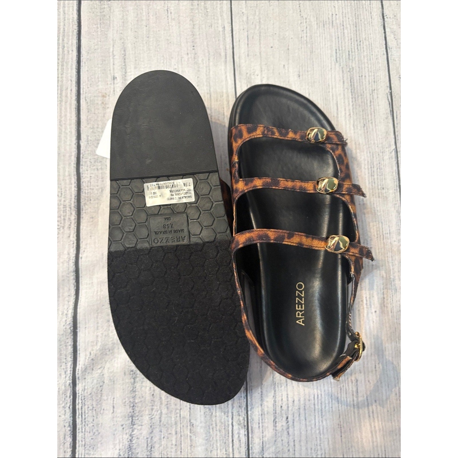 Arezzo Women's Felice Flat Sandals - size 7.5 - NEW 🌟