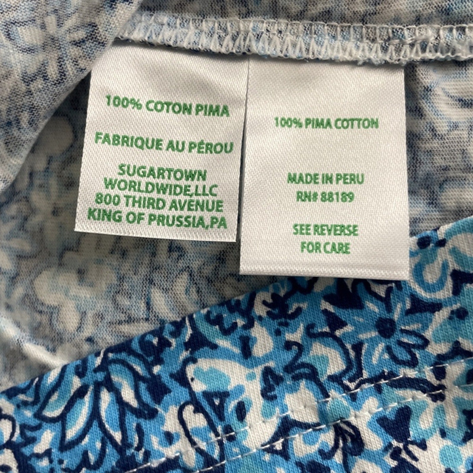 Lilly Pulitzer Belden T-shirt Dress in Cumulus Blue Blooming Together - size XS