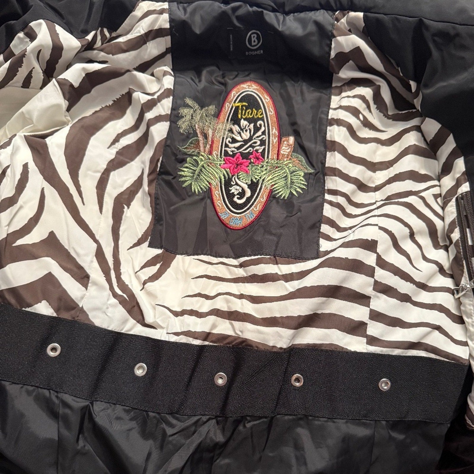 Bogner Ladies Down Ski Jacket embroidered- size 4