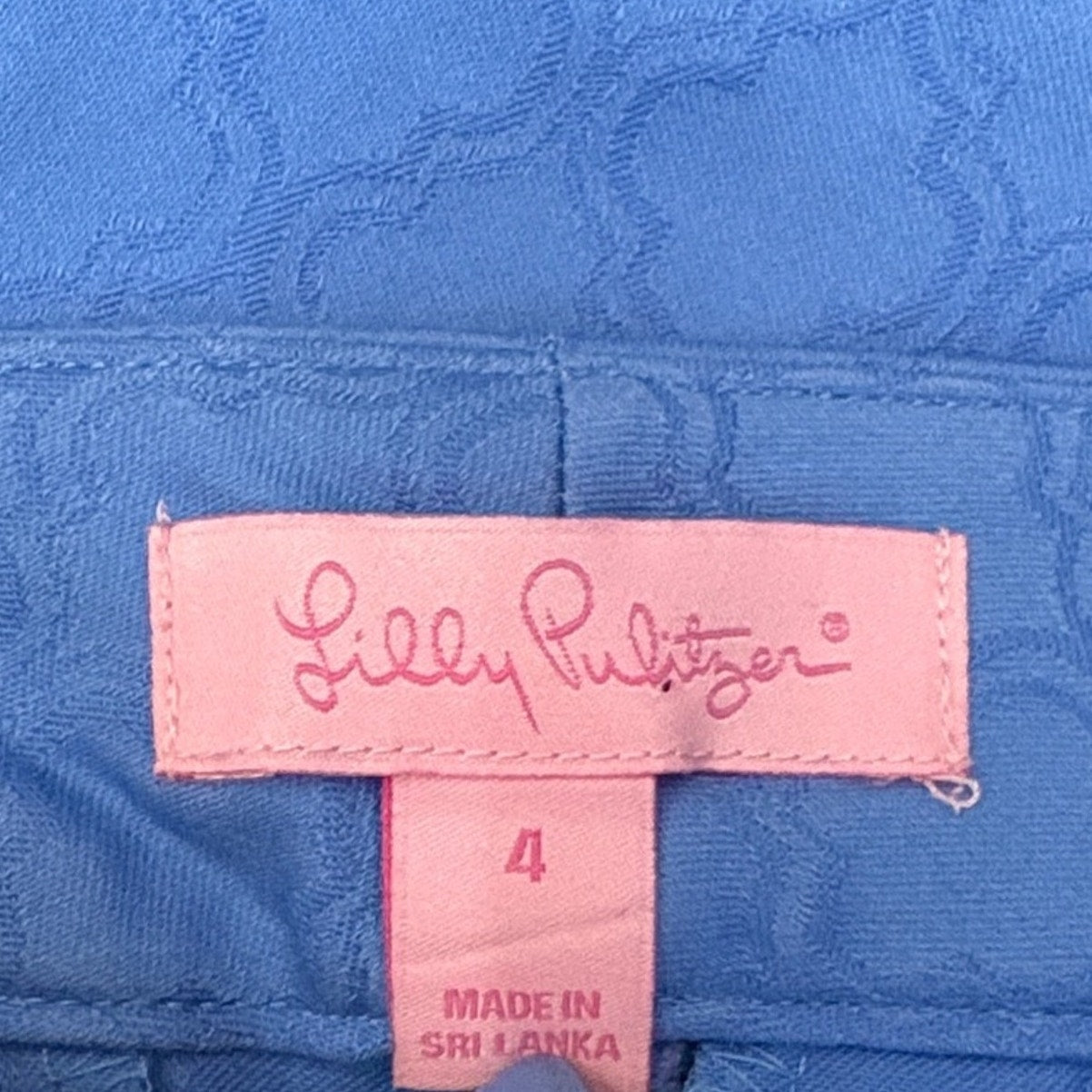 Lilly Pulitzer Kelly Skinny Ankle pant in Bennet blue -size 4