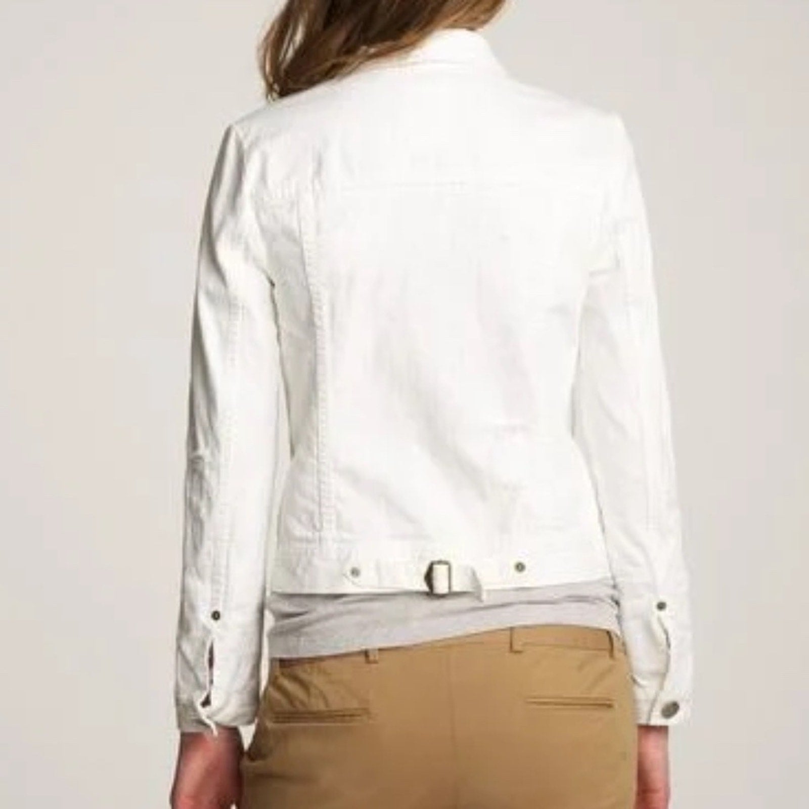 J Crew Nolita white denim jacket - size small