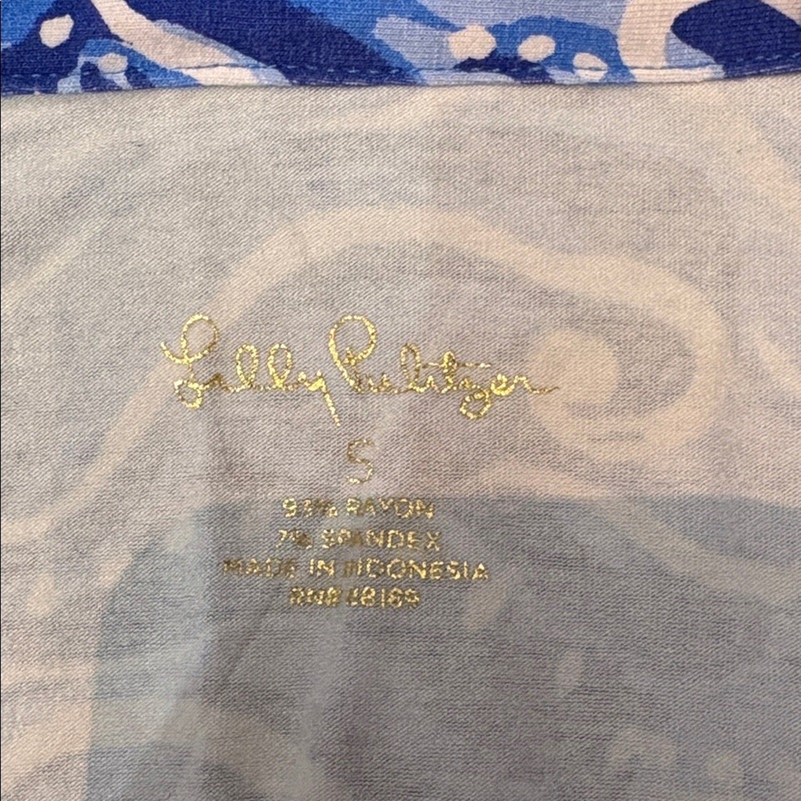 LILLY PULITZER Upf 50+ Ansley Polo Dress In High Tide Navy Lucky Bamboo - small