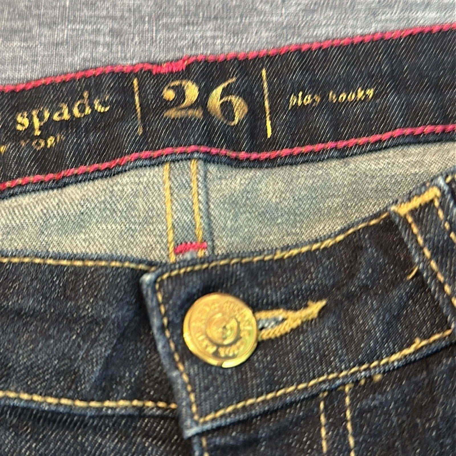 KATE SPADE Jeans Womens 26 Play Hooky Dark Wash Slim $198