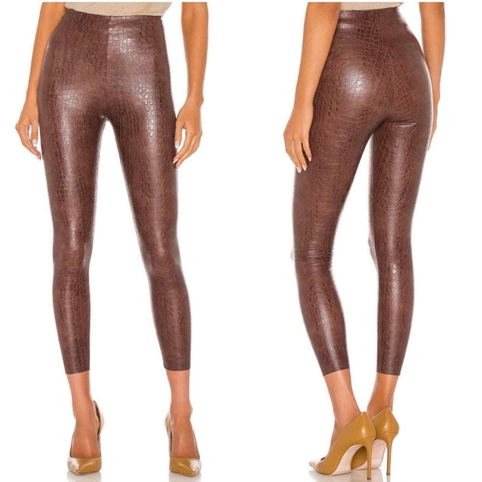 NWT Commando Faux Leather Animal Legging Croc - size M